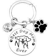 PLwelth Dog Mom Keychain Cat Mom Keychain Funny Mum Gift Keyring for Women Birthday Mother’s Day ...