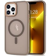 Anuck for iPhone 13 Pro Max Case Magnetic Phone Case Compatible with MagSafe, Soft TPU Bumper Har...