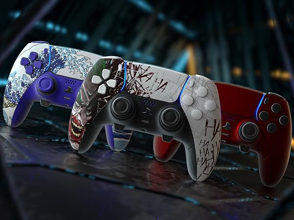 eXtremeRate Custom Replacement Shell Faceplate for PS5 Edge Controller Bottom Top Shell Case Cover