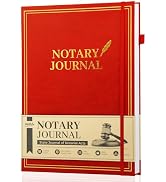 WEMATE Notary Journal Log Book with 480 Record Entries, 12?x8.5? Hardcover Notary Book - 120gsm T...