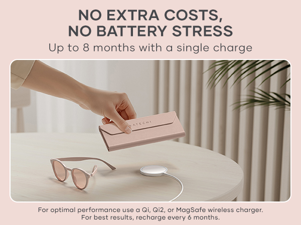 Satechi FindAll Smart Glasses Case with FindMy, Foldable, Portable, Rechargeable, Left-Behind Alerts