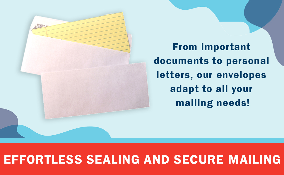 Envelopes,Strip & Seal,Security Tinted,Self-Sealing,Office,Professional,Secure Mailing,Bulk