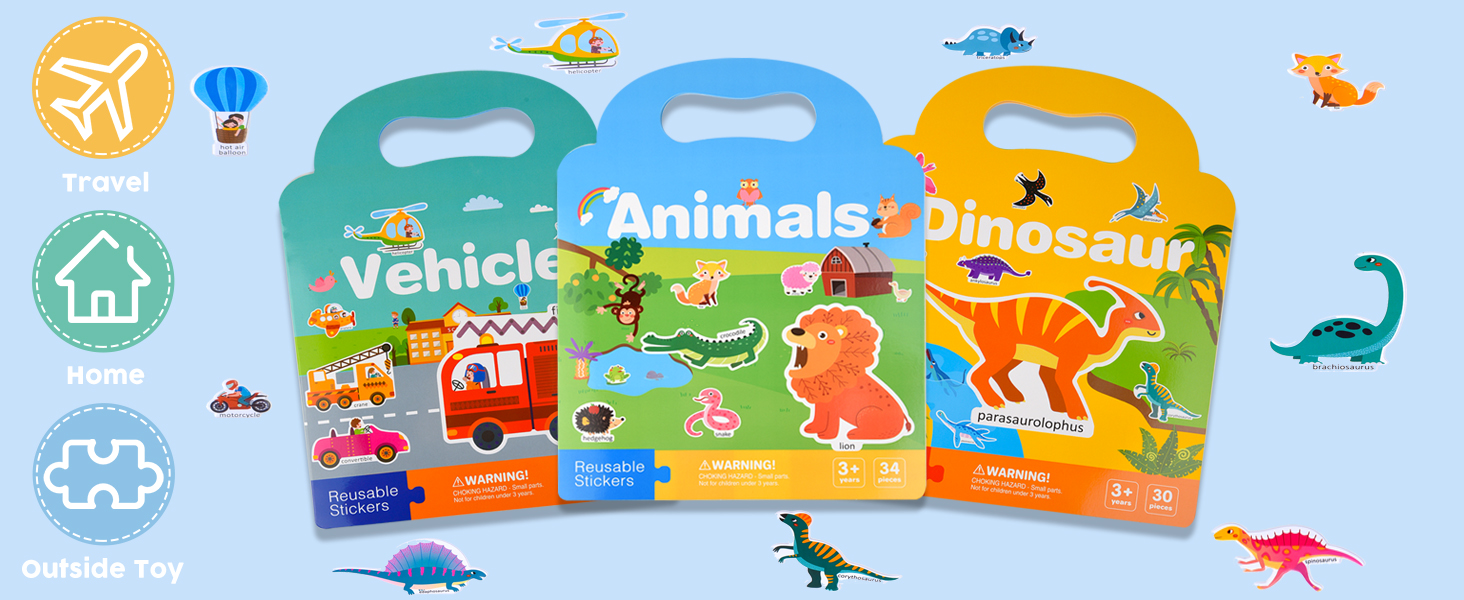 Reusable Sticker Book for Toddlers