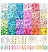 3mm Seed Beads for Jewelry Bracelet Making Kit 24 Colors Bracelet Making Kit for Girls Adults Fri...