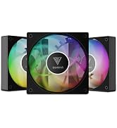 GAMDIAS NOTUS M1-1203 120mm ARGB PWM Fan (3 Fan Pack), Include Reverse Fan Blade x3, Daisy-Chain ...