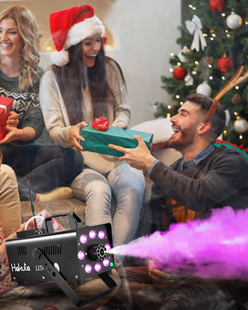 fog machine with LED light smoke machine for Christmas party