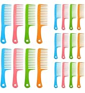 20 PCS Wide Tooth Combs for Women and Man, Big Tooth Comb Easily Detangling Used for Styling and ...
