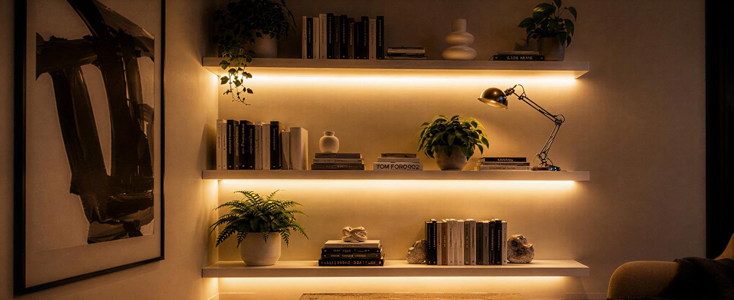 Warm White Motion Sensor LED Strip Lights