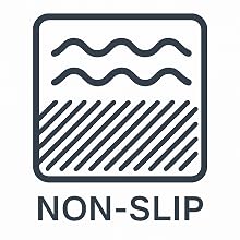 Non-slip litter mat with anti-skid bottom for stability and safety