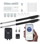 CO-Z Smart Gate Opener Kit, App Compatible Dual Swing Gate Opener for Doors up to 660lb*2, Automa...