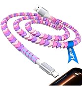USB C Cable Beaded Cute USB-A Charger Cable for iPhone 17 Pro 17e 16e 16 15 | for CarPlay USB to ...