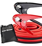 CARTMAN 2 Gauge 20Feet Jumper Cable 800AMP Heavy Duty Booster Cables with Carry Bag