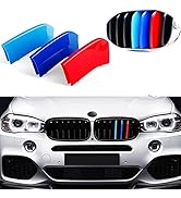 Exact Fit ///M-Colored Grille Insert Trims Compatible With BMW 2014-2018 F15 X5 and 2015-2016 F16...