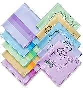 10 Pack Cute Kitty Cat Design Multicolor Microfiber Cleaning Cloths for Cleaning Eyeglasses Lense...