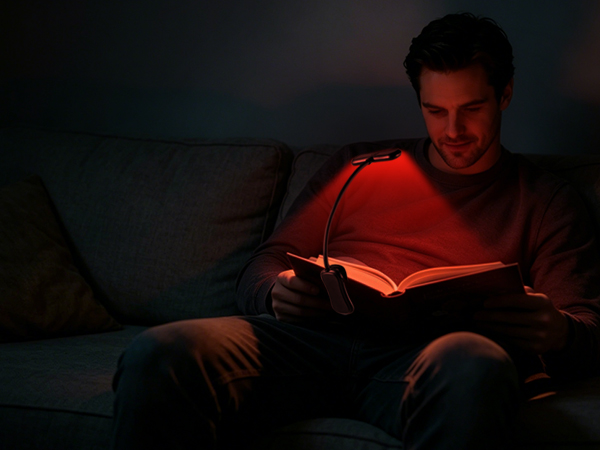 red book light for nighttime reading