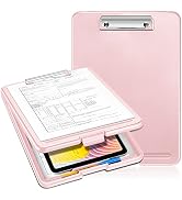 SITHON Nursing Clipboard with Storage, Lightweight Portable Writing Clipboard with Compartment Or...
