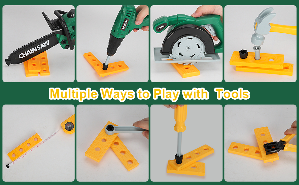 Multiple Ways to Play with Tools for Kids