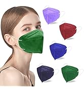 KN95 Face Masks 50 Pack 5-Ply Breathable Safety Respirator Multicolor Cup Dust Disposable KN95 Ma...