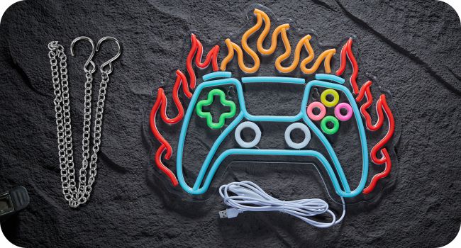 Gaming neon sign