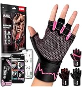 MhIL Workout Gloves for Women & Men - Gym Gloves for Women Weight Lifting Gloves - Exercise Glove...