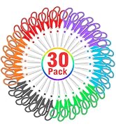 30 Packs Scissors Bulk, 8 Inch Scissors All Purpose Sharp Sewing Fabric Shears for Office Home Sc...