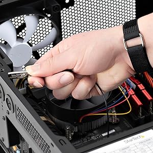 Antistatic Wrist Strap with Grounding Cable, ESD Safe Band with 5ft / 1.5m Detachable Cord