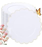LIYH 100 Pcs White Plates - 7.5