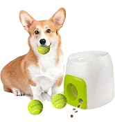 MTGekYu Automatic Tennis Ball Thrower, Dog Feeder and Launcher Toy Ball,Multipurpose Dog Launcher...