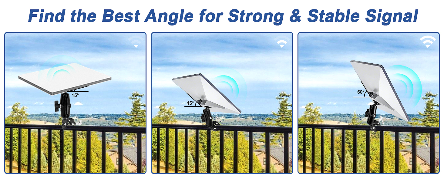 Adjustable Clamp Bracket Fits Starlink Mini for RV