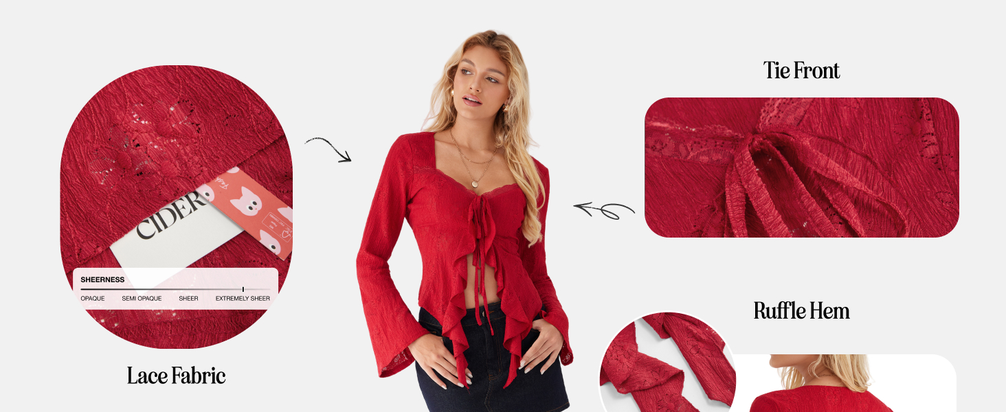 western boho outfits long sleeve tie front