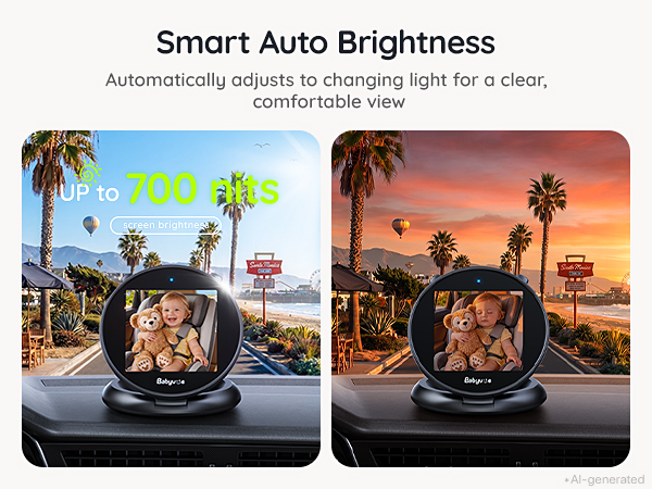 Baby Car Camera Monitor Rear-Facing