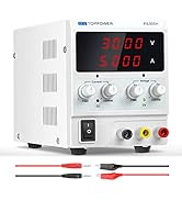DC Power Supply,30V 5A Adjustable Regulated Laboratory Bench Power Supply with 4 Digit Display,fo...