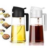 Arsatbs oil sprayer for cooking 16oz/470ml 2 in 1 oil dispenser and oil sprayer,olive oil dispens...