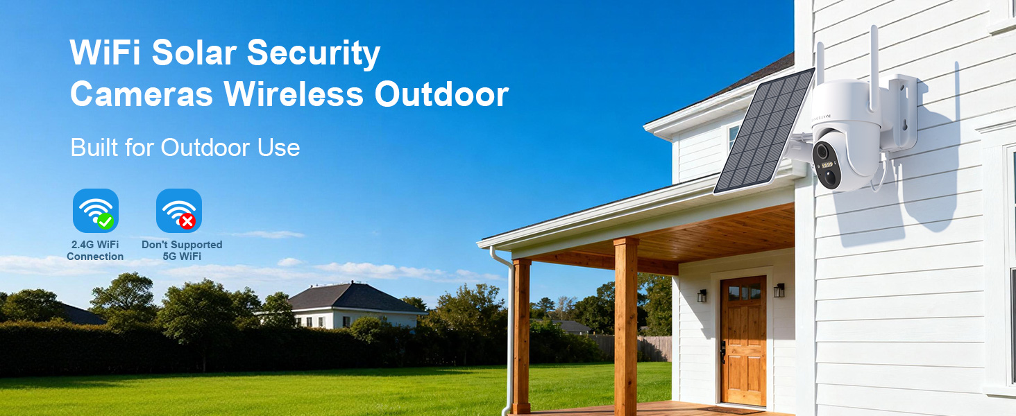 Solar Security Cameras Wireless Outdoor
