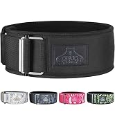 Bear Grips 3 Layer Weight Lifting Belt, Quick Lock Weightlifting Belt Buckle, Perfect Gym Belt, S...