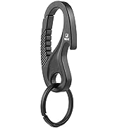TISUR Titanium Carabiner Key Holder Quick Release Heavy Duty Bottle Opener Car Key Chain for Men ...