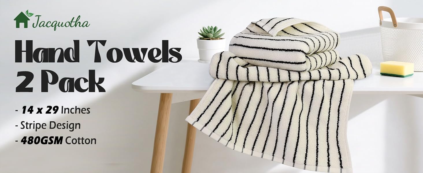 black hand towels