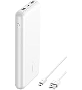 Belkin Power Bank, USB-C Portable Charger 20k w/ 1 USB-C Port and 2 USB-A Ports with USB-C to USB...