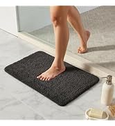 TYUU Bathroom Rugs Non Slip Washable, Ultra Soft Super Absorbent Quick Dry Small Bath Mat with Ru...