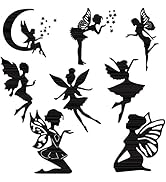 8 PCS Buttrflies Fairy Girls Dies for Card Making Dancing Lovely Star Girls Metal Cutting Dies fo...