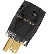 Viborg HiFi Power Plug, VM503G, Gold-Plated Pure Copper, Non-Magnetic, 15A/125V AC Mains Plug, Au...