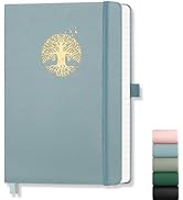 AHGXG Lined Journal Notebook for Women Men, A5 Hardcover Leather Journals for Writing, 192 Number...