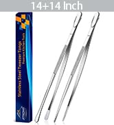 2 Pcs 14-Inch Kitchen Tweezers