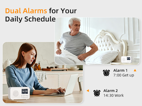 Dual Alarms Radio