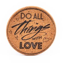 cork coasters for drinks absorbent with holder wooden table gifts set funny coaster cup coffee cute