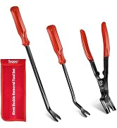 KEZE 3 Pcs Auto Clip Pliers Set and Fastener Remover,Car Trim Rivet Removal Pry Tool Repair Kit w...