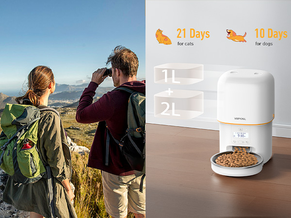automatic cat feeder cat food dispenser pet feeder