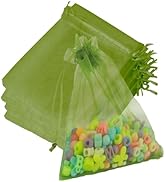 Diueoly Organza Bags, 50 Pcs, Sheer Organza Bags 5 x 7 inch, Jewelry Gift Bags, Party Favor Bags ...