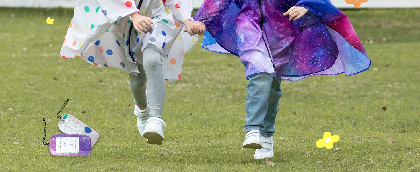 girl rain poncho