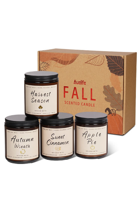 4 Pack of Fall Candle Set